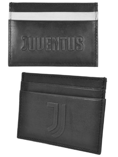 Immagine di PORTA CARTE CREDITO IN PELLE 1pz JUVENTUS 10x8cm