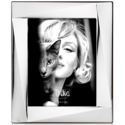 Picture of CORNICE 15X20cm DIS.ROMBO SPUTT.ARGENTO