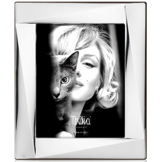 Picture of CORNICE 15X20cm DIS.ROMBO SPUTT.ARGENTO