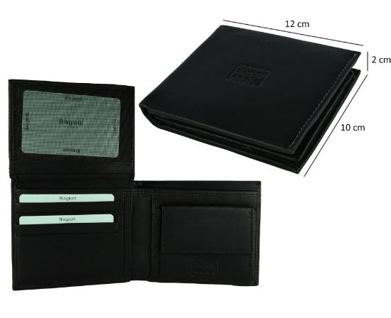 Picture of PORTAFOGLIO UOMO BIAGIOTTI NERO 1pz VERA PELLE