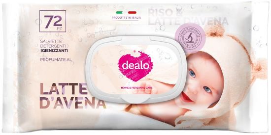 Immagine di SALVIETTE DEALO x72 BABY LAT AVENA