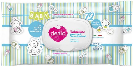 Immagine di SALVIETTE DEALO x72 BABY XL ALOE/MAND