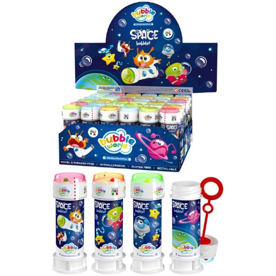 Picture of GIOCHI BOLLE SAPONE CON GIOCO 36pz SPACE BUBBLES