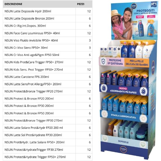 Picture of SOLARI NIVEA EXPO 168pz DA TERRA ASSORTITO