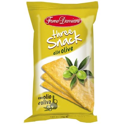 Immagine di SALATI FORNO DAMIANI THREE OLIVA 40g 50pz