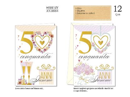 Picture of BIGLIETTI CROMO ANNIVERSARIO 50 ANNI 12pz