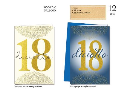 Picture of BIGLIETTI CROMO 18 ANNI 12pz