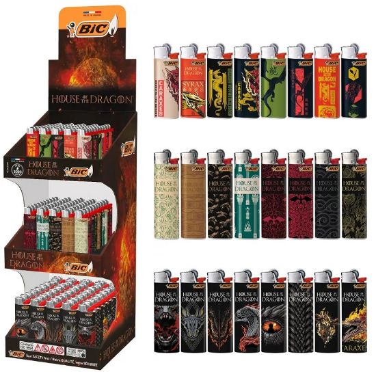 Picture of ACCENDINO BIC EXPO J25/J26/J23 PIETRINA 150pz HOUSE OF THE DRAGON