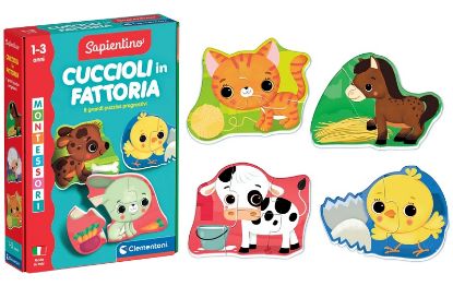Immagine di GIOCHI MONTESSORI BABY CUCCIOLI IN FATTORIA