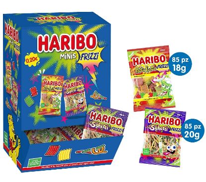 Immagine di HARIBO MINIS FRIZZI 170pz 20/18gr BOCCA DI LUPO