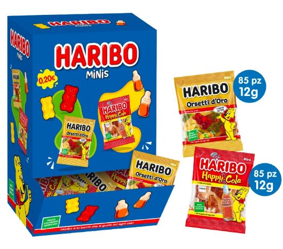 Immagine di HARIBO MINIS 170pz 12gr BOCCA DI LUPO