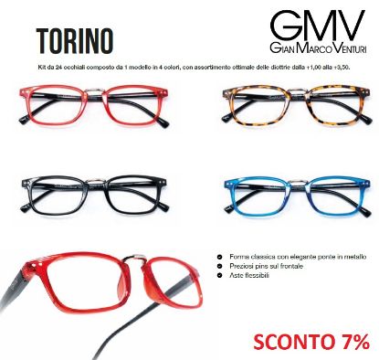 Immagine di OCCHIALI GRAD. GMV TORINO (da 1.00 a 3.50) 24pz