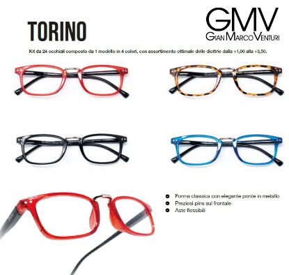 Immagine di OCCHIALI GRAD. GMV TORINO (da 1.00 a 3.50) 24pz