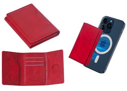 Immagine di PORTAFOGLIO UNISEX 1pz ETRES RED + SCATOLA REGALO E BORSA