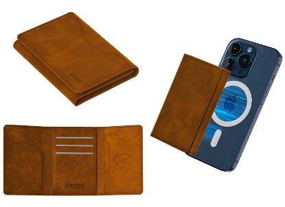 Immagine di PORTAFOGLIO UNISEX 1pz ETRES BROWN + SCATOLA REGALO E BORSA