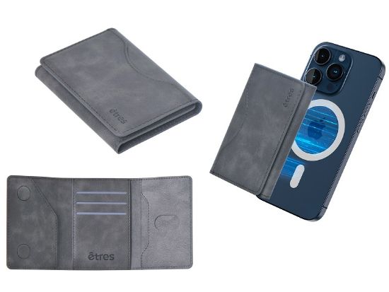 Immagine di PORTAFOGLIO UNISEX 1pz ETRES GREY + SCATOLA REGALO E BORSA