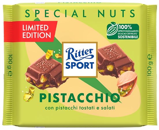 Picture of RITTER TAVOLETTE 12pz 100gr PISTACCHIO - EX