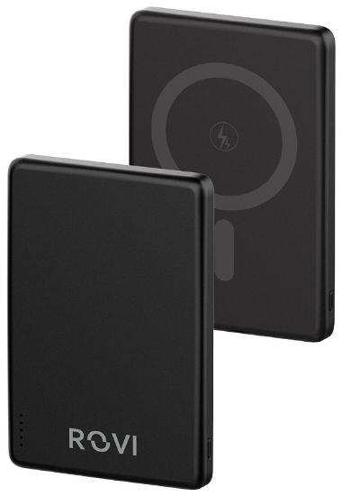 Immagine di BATTERIA ESTERNA POWERBANK 5000mAh BLACK 2p USB + 1p TYPE-C - ROVI