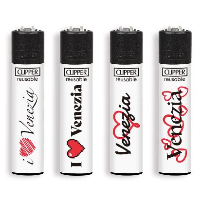 Immagine di ACCENDINO CLIPPER PIETRINA 48pz I LOVE VENEZIA