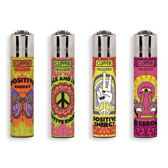 Immagine di ACCENDINO CLIPPER MINI PIETRINA 48pz HIPPIE