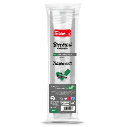 Picture of BICCHIERI BEVANDE FREDDE 180cc 80pz TRASPARENTI