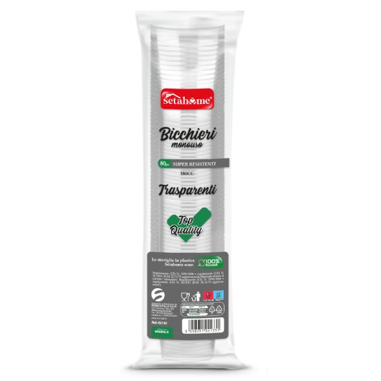 Picture of BICCHIERI BEVANDE FREDDE 180cc 80pz TRASPARENTI