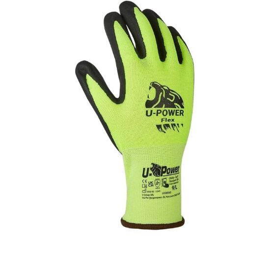 Immagine di GUANTI U-P FLEX VERDE TG.9 Verde fluo/nero