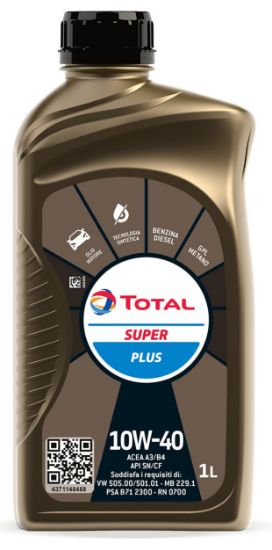 Picture of TOTAL SUPER PLUS 10W40 LT.1 ACEA A3/B3, API SJ/CF, MB 229.1,VW 505.00 / 500.00
