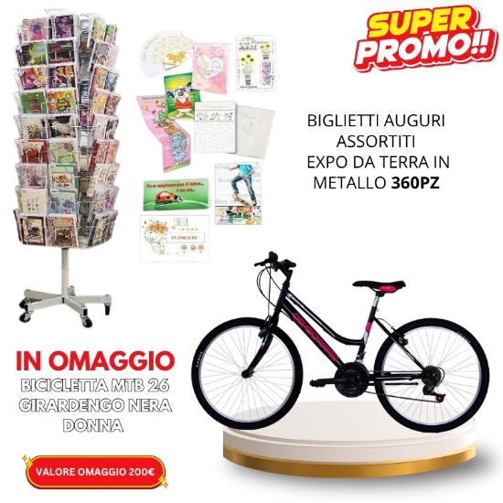 Immagine di PROMOZIONE ITAB N.01/25 BIGLIETTI AUGURI + BICI composta da: