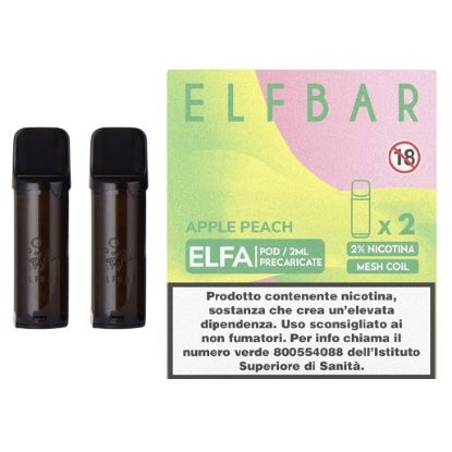 Immagine di ELFBAR ELFA RIC. POD 1x2pz 20mg/ml APPLE PEACH - PLN010824
