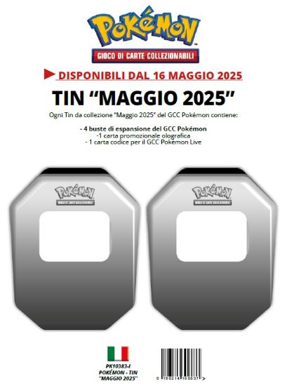 Picture of CARTE DA GIOCO POKEMON TIN DA COLLEZIONE LEGGENDE SOVRANE (V.22,90)