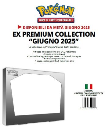 Immagine di CARTE DA GIOCO POKEMON EX PREMIUM SELFIE EX COLL. GIUGNO 2025 (V.49,90)