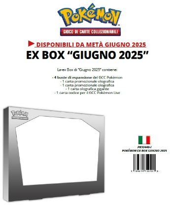 Immagine di CARTE DA GIOCO POKEMON EX BOX GIUGNO 2025 (V.22,90)