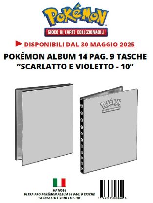 Immagine di CARTE DA GIOCO POKEMON ALBUM 1pz - 9 TASCHE 14pagine SCARLATTO E VIOLETTO 10
