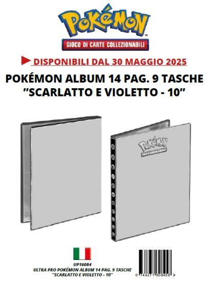 Picture of CARTE DA GIOCO POKEMON ALBUM 1pz - 9 TASCHE 14pagine SCARLATTO E VIOLETTO 10
