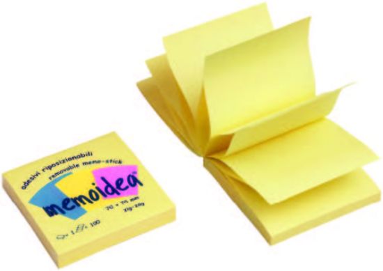 Immagine di POST-IT NOTES 76x76 100fg GIALLO ZIG-ZAG - MEMOIDEA
