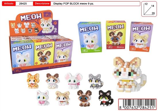 Immagine di GIOCHI COSTRUZIONI POP THE BLOCK 1pz MEOW