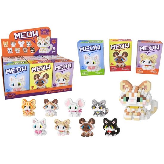 Picture of GIOCHI COSTRUZIONI POP THE BLOCK 1pz MEOW