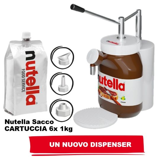 Picture of DOSATORE NUTELLA FERRERO + 6 RICARICHE 1Kg  CONSEGNA 30GG (prodotto in comodato d'uso)