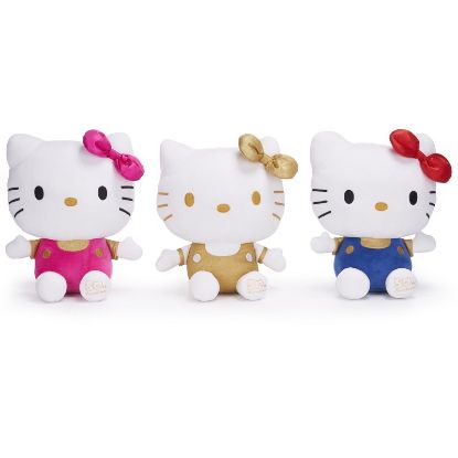 Immagine di PELUCHES HELLO KITTY 25cm - 1pz 50esimo anniversario (3ass.)