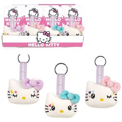Immagine di PELUCHES HELLO KITTY 12cm - 1pz PORTACHIAVI (3ass.)