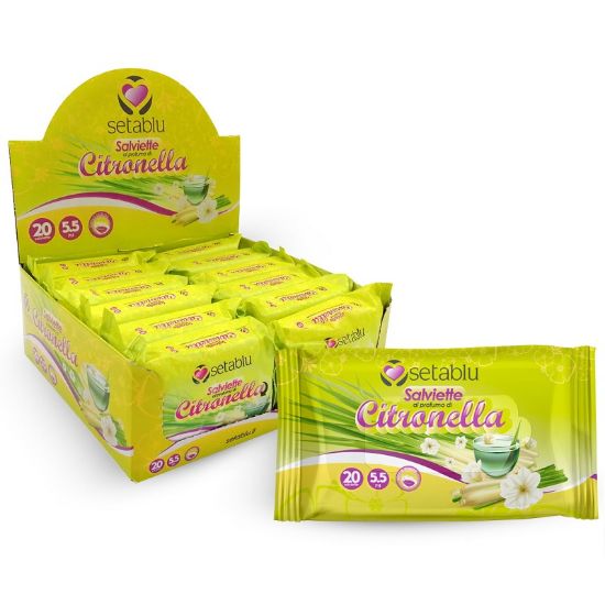 Immagine di ANTIZANZARE SALVIETTE CITRONELLA 1x20pz