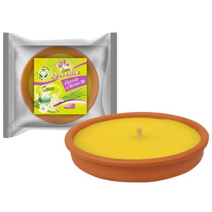 Picture of ANTIZANZARE CANDELE CITRONELLA 1pz D.14cm FIACCOLA IN TERRACOTTA