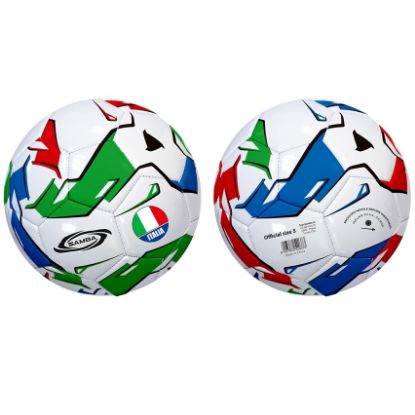 Immagine di PALLONE CALCIO SAMBA STRIPE TRICOLORE 1pz size5 SGONFIO
