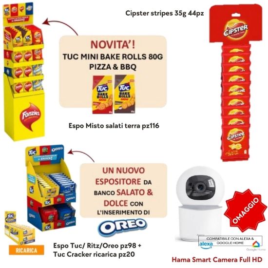 Picture of PATATINE COMBO 278pz FONZIES+TUC+CIPSTER+OMAGGIO composto da: