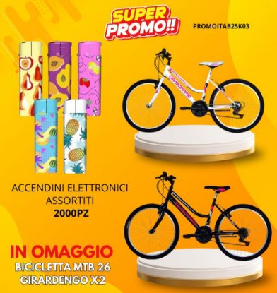Picture of PROMOZIONE ITAB N.03/25 ACCENDINI + BICI composta da: