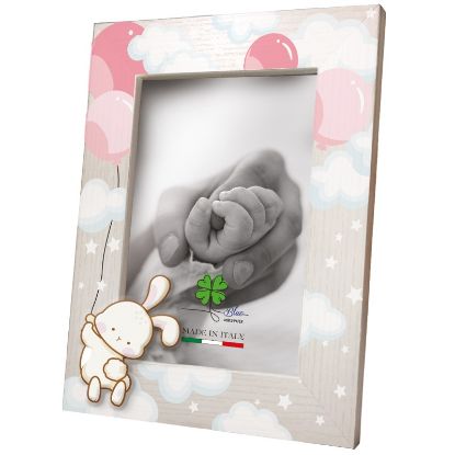 Picture of CORNICE LEGNO CONIGLETTO ROSA