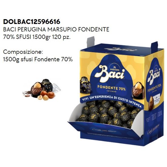Picture of BACI PERUGINA MARSUPIO FONDENTE SFUSI 1500gr 120pz ca - PR2025