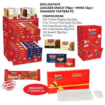 Immagine di LOACKER SNACK + MINIS + OMAGGIO TASTIERA PC - PR2025