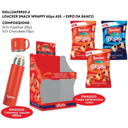 Immagine di LOACKER SNACK WRAPPY 60pz ASS. + EXPO DA BANCO - PR2025
